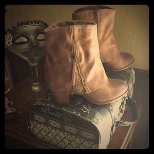 Boots with lace Summer Taupe color size 8